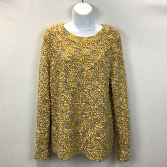 Soft Surroundings Liv Yellow Boucle Popcorn Knit Sweater - Picture 2 of 8